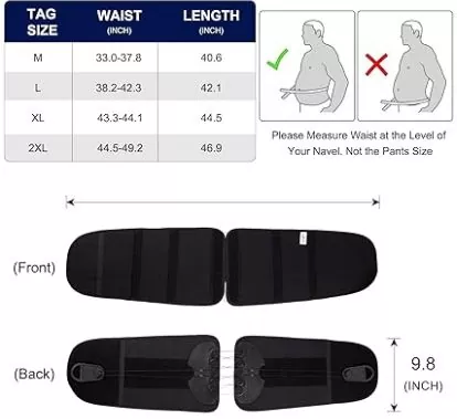 Appoġġ Wide Back Brace